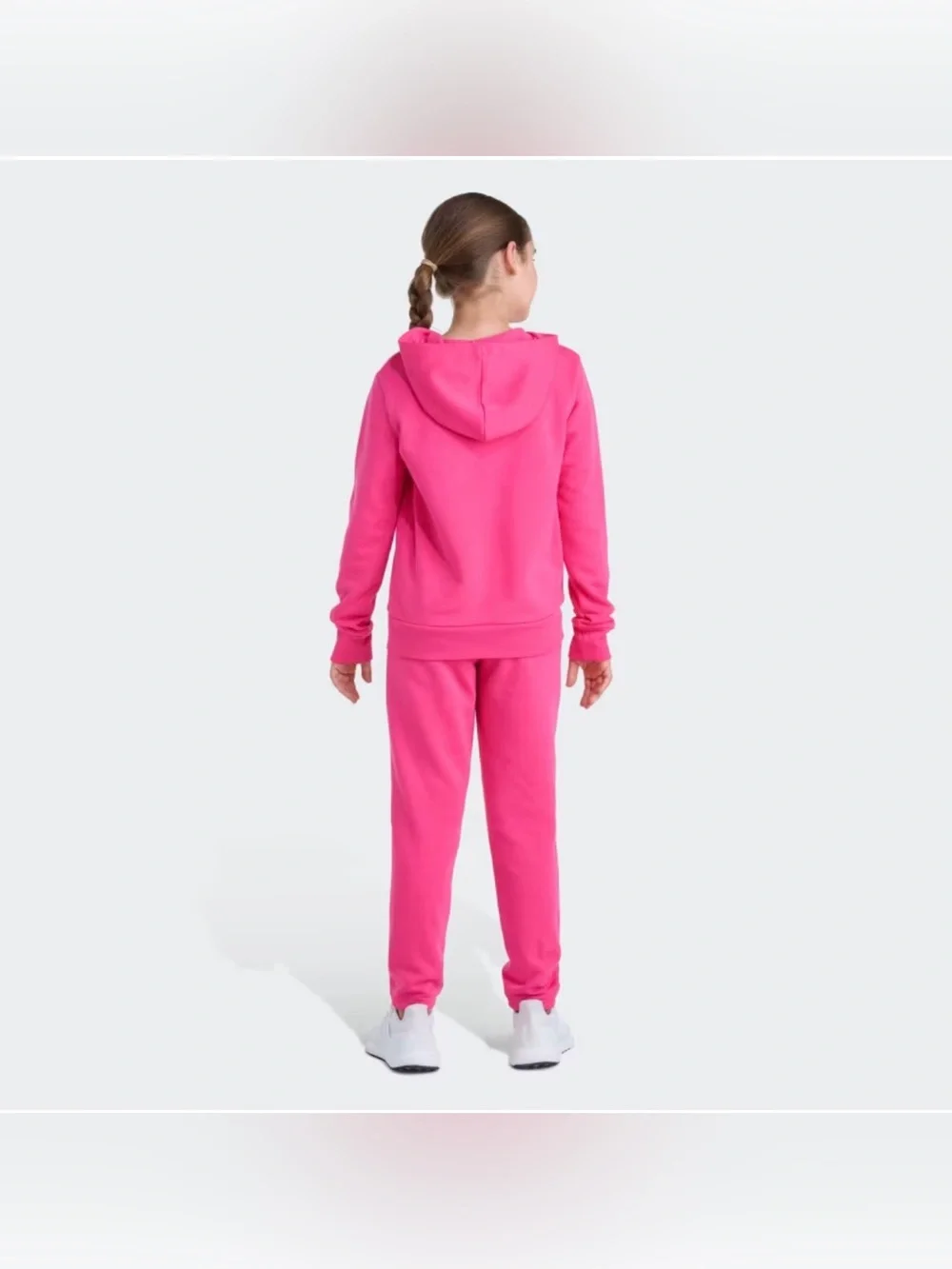 adidas 2 Piece Long Sleeve Fleece Pullover & Jogger Set